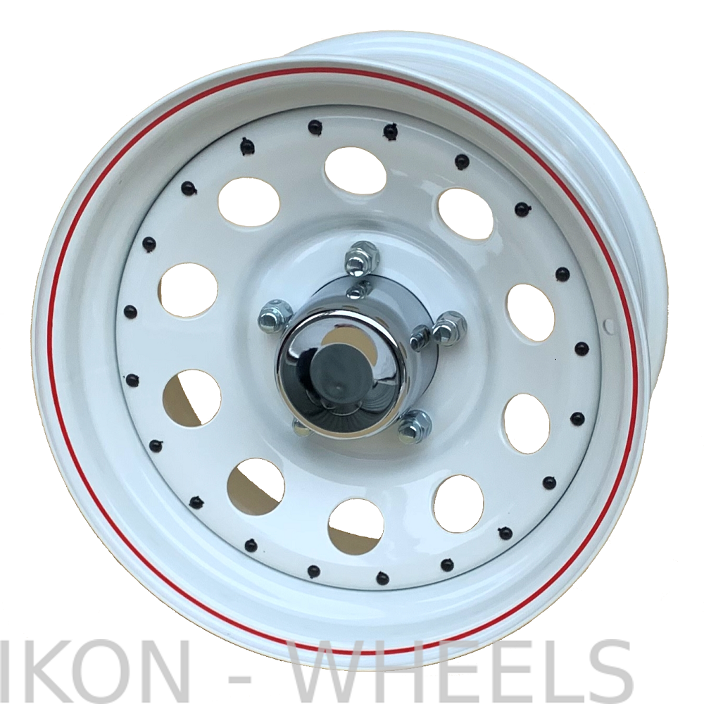 16x8 5*139,7 ET0 D110 MG32 White Red Line